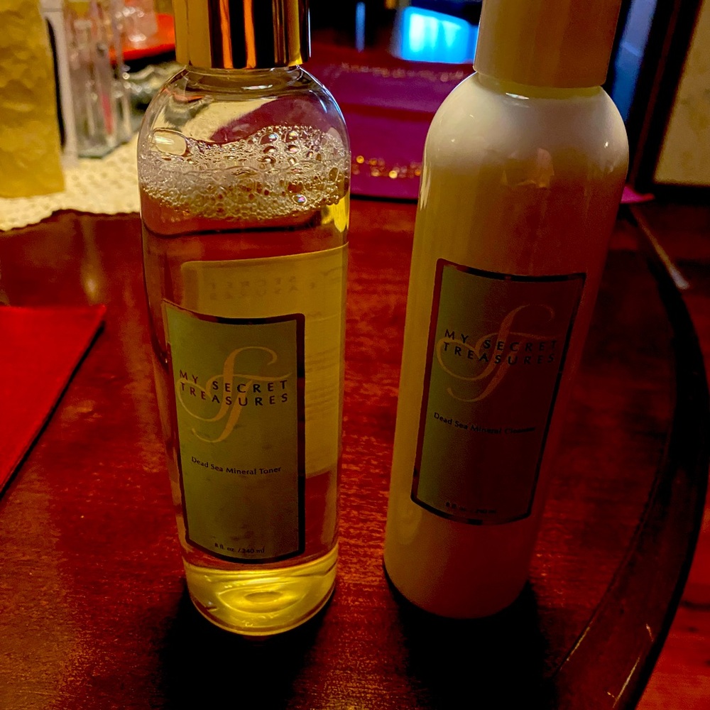 My Secret Treasures cleanser and toner. Brand new never used.